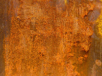 Rust which is the result of corrosion often caused by salt air