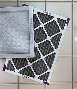 Clean and dirty air filter make a difference in Ocean County furnace repair